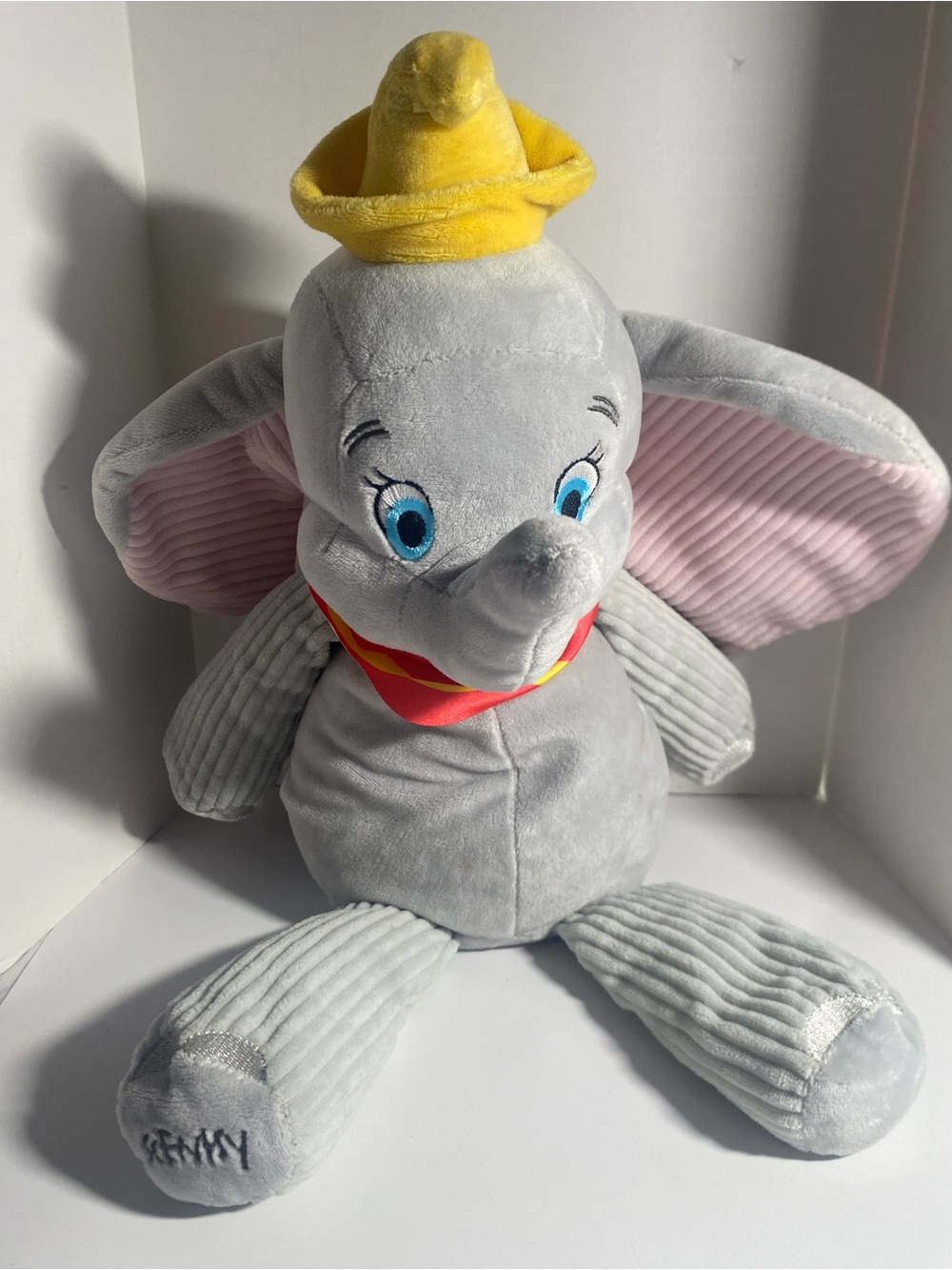 Disney Dumbo Scentsy Buddy plush toy, typically measuring 16 to 17 inches tall